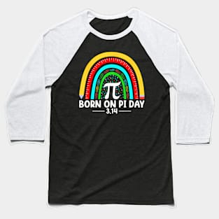 Pi Day Pi Symbol Rainbow Math Teacher Kids Baseball T-Shirt